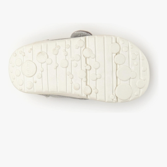 Silver Kids Slip-On Shoes with Bow - Picture 4 of 4